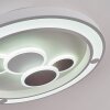 Fitili Plafoniera LED Bianco, 1-Luce, Telecomando