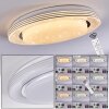 Laganadi Plafoniera LED Bianco, 1-Luce, Telecomando