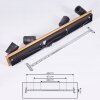 Raccuia Plafoniera Legno scuro, Nero, 4-Luci