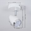 Idlewild Plafoniera LED Cromo, Bianco, 1-Luce
