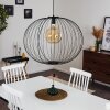 Wharua Lampadario a sospensione Nero, 1-Luce