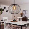 Wharua Lampadario a sospensione Nero, 1-Luce