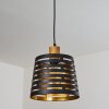 Strathmore Lampadario a sospensione Legno scuro, Nero, 1-Luce