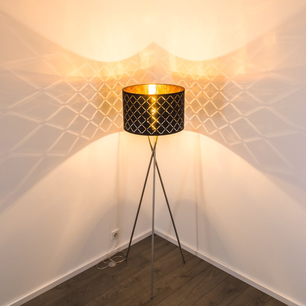 Meldal Lampada da terra Nichel opaco, 1-Luce