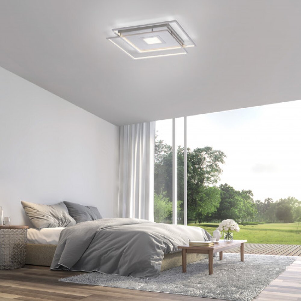 Paul Neuhaus Q-AMIRA Plafoniera LED Nichel opaco, 1-Luce, Telecomando main product photo