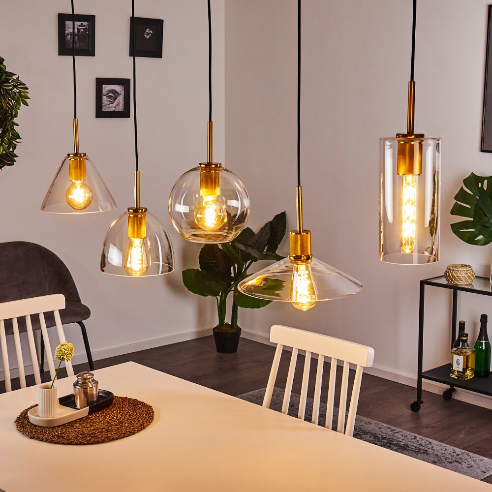 Karo Lampada a Sospensione Ottone, Nero, 5-Luci main product photo