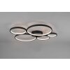 Trio Rondo Plafoniera LED Nero, 1-Luce