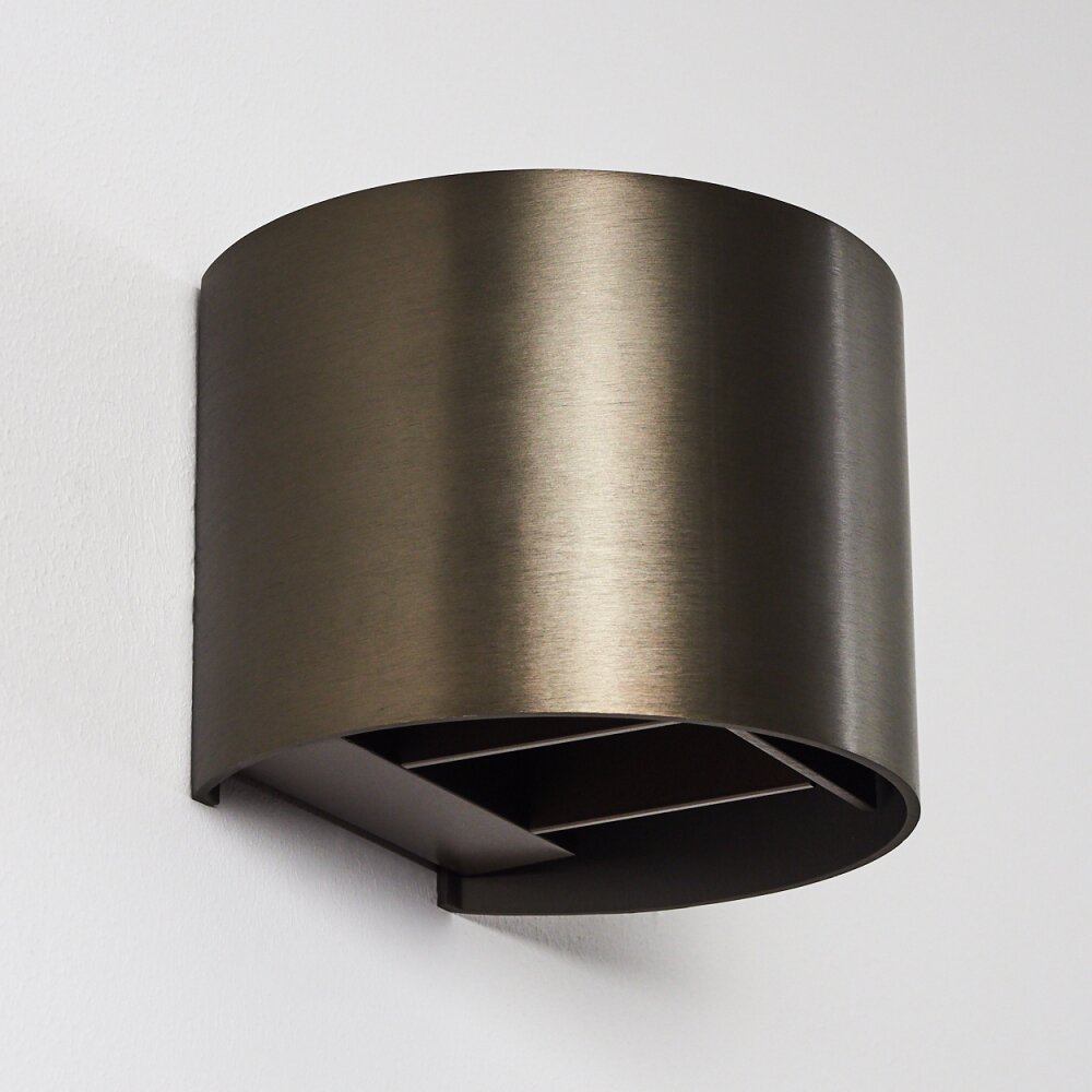 Badajoz Applique LED Marrone, 1-Luce