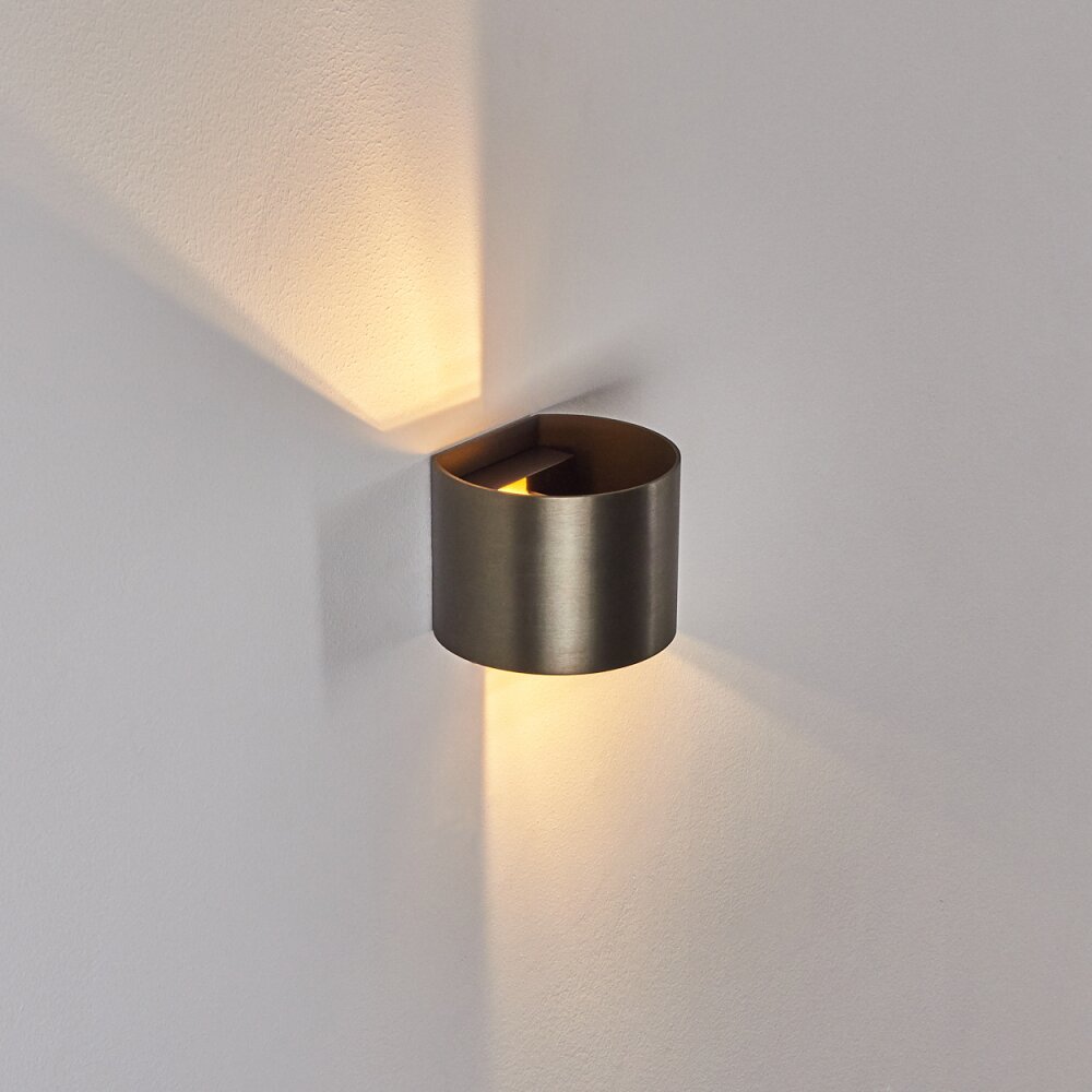 Badajoz Applique LED Marrone, 1-Luce