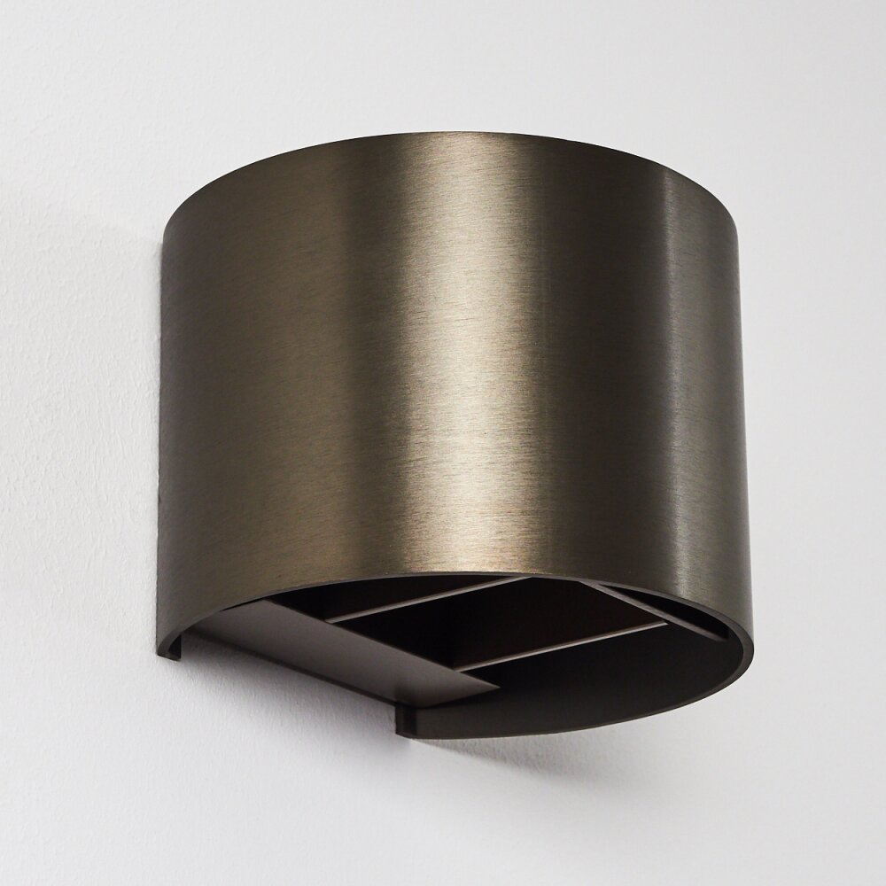 Badajoz Applique LED Marrone, 1-Luce