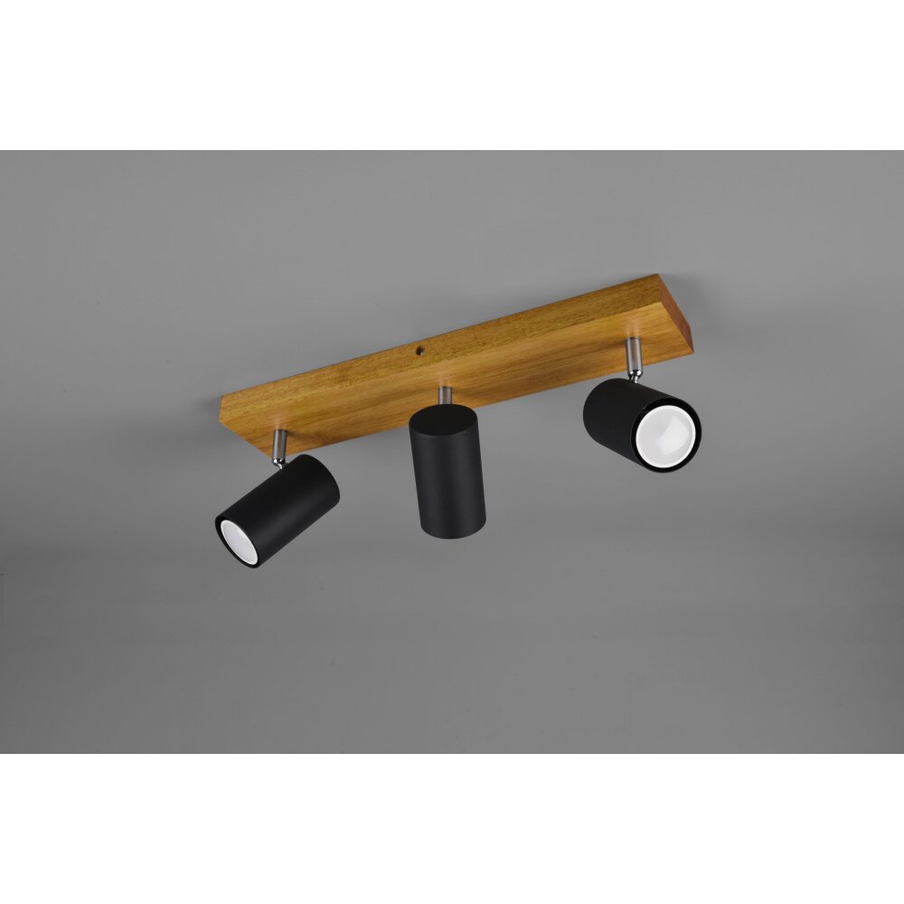 Trio Marley faretto Legno chiaro, 3-Luci