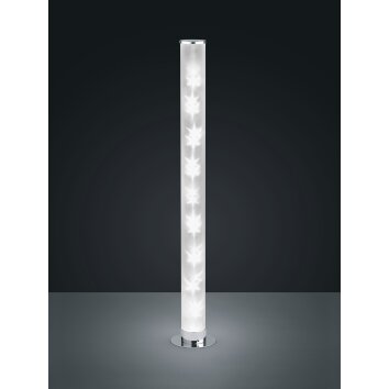 Reality Rico Lampada da terra LED Cromo, 1-Luce, Telecomando, Cambia colore