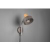 Trio Gaya Applique Marrone scuro, Nichel opaco, 1-Luce