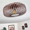 Wemude Plafoniera Ramato, Nero, 1-Luce