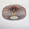 Wemude Plafoniera Ramato, Nero, 1-Luce