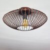 Wemude Plafoniera Ramato, Nero, 1-Luce