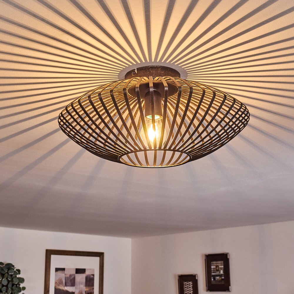 Wemude Plafoniera Nero-Oro, 1-Luce main product photo