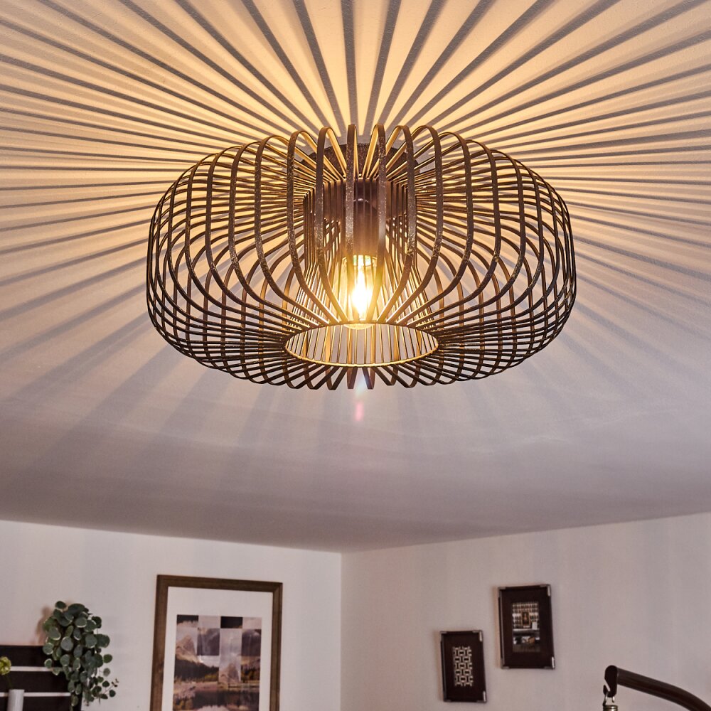 Wemude Plafoniera Nero-Oro, 1-Luce main product photo