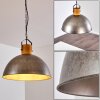 Lampadario a sospensione Tholen Marrone, Argento, 1-Luce