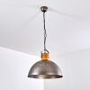 Lampadario a sospensione Tholen Marrone, Argento, 1-Luce