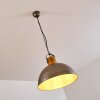 Lampadario a sospensione Tholen Marrone, Argento, 1-Luce