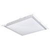 Globo RENA Plafoniera LED Nichel opaco, Bianco, 1-Luce, Telecomando, Cambia colore