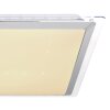 Globo RENA Plafoniera LED Nichel opaco, Bianco, 1-Luce, Telecomando, Cambia colore