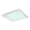 Globo RENA Plafoniera LED Nichel opaco, Bianco, 1-Luce, Telecomando, Cambia colore