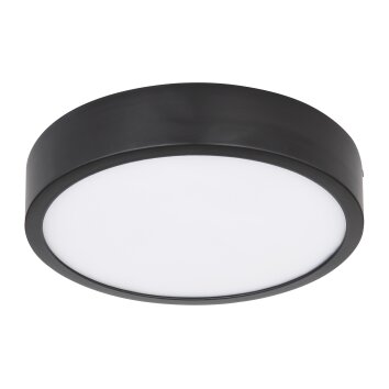 Globo LUCENA Plafoniera LED Nero, 1-Luce