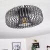 Wemude Plafoniera Nero, 1-Luce