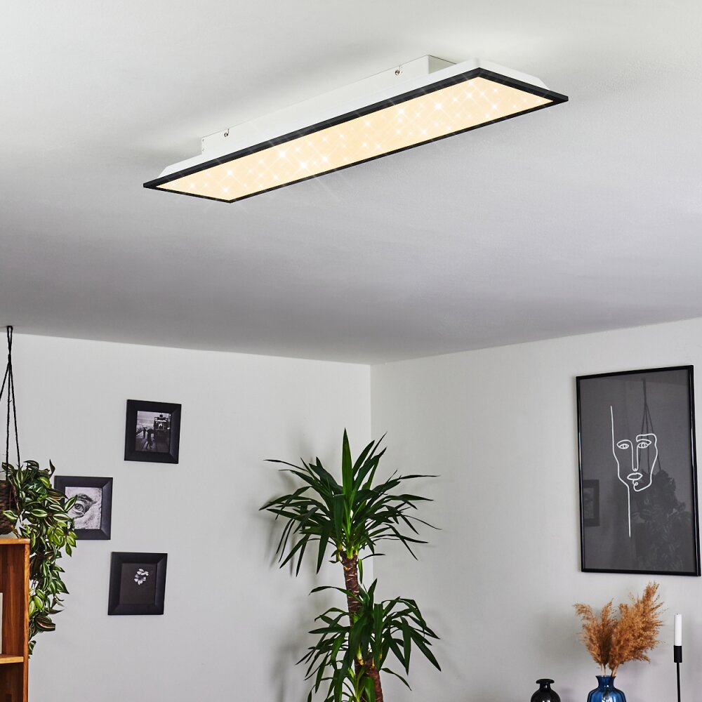 Salmi Plafoniera LED Nero, Bianco, 1-Luce main product photo