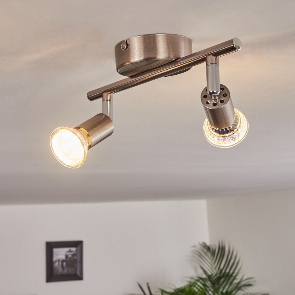 Oula Plafoniera LED Nichel opaco, 2-Luci main product photo