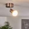 Oula Plafoniera LED Nichel opaco, 1-Luce