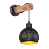 Globo ADAJA Applique Nero, 1-Luce