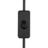 Globo ADALIE Lampada da tavolo Legno chiaro, Nero, 1-Luce