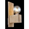 Globo ADALIE Applique Legno chiaro, Nero, 1-Luce