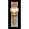 Globo ADALIE Applique Legno chiaro, Nero, 1-Luce