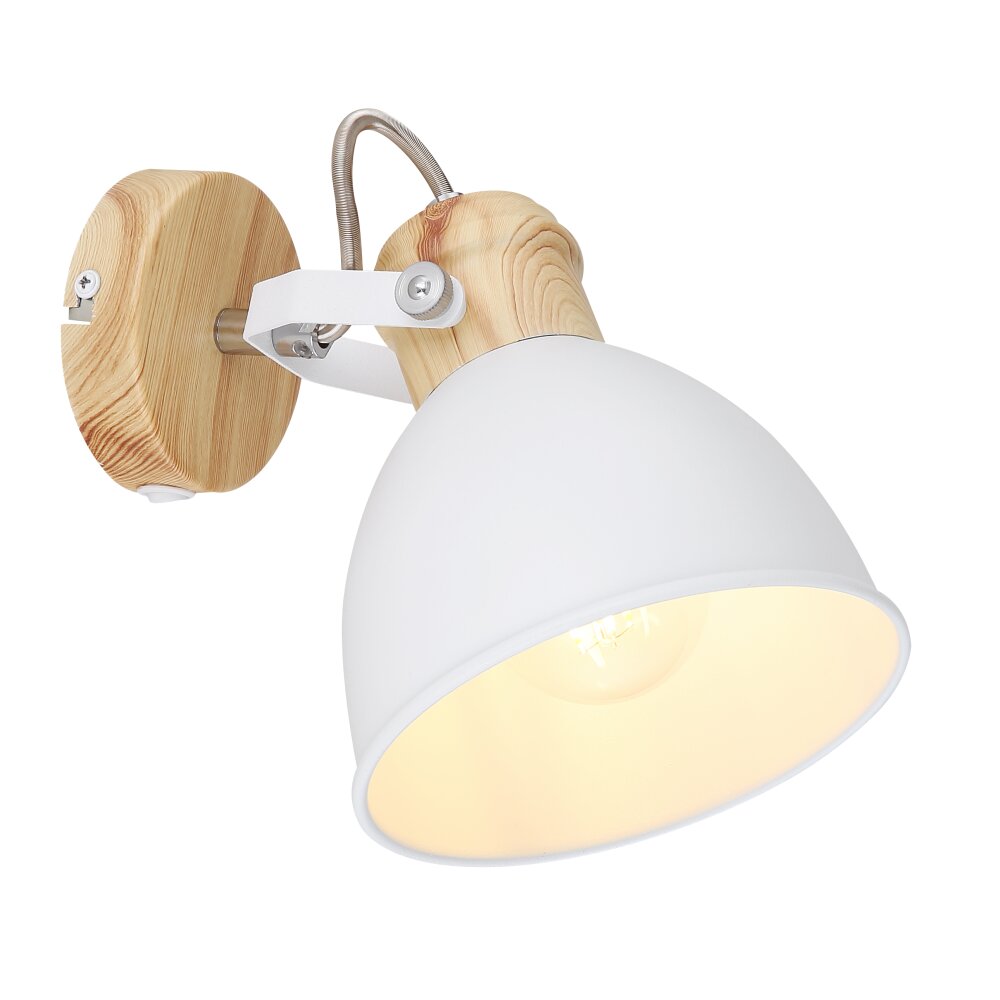Globo WIHO faretto Legno scuro, Bianco, 1-Luce main product photo