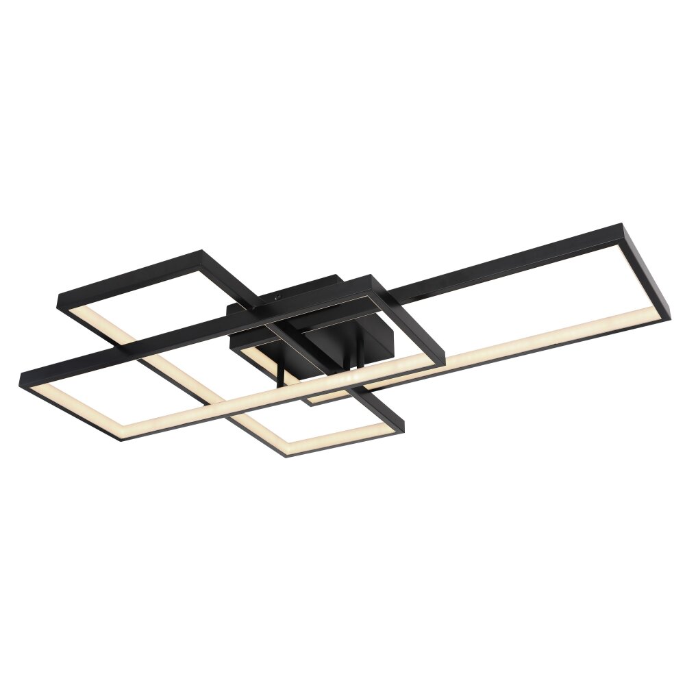 Globo GABRIEL Plafoniera LED Nero, 1-Luce, Telecomando main product photo