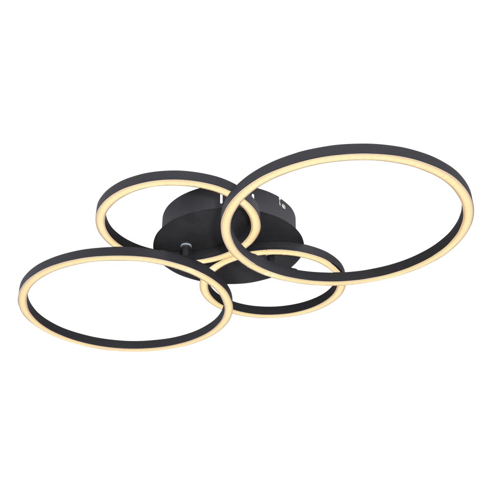 Globo KENDY Plafoniera LED Nero, 1-Luce main product photo