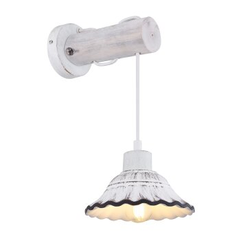 Globo JOWITA Applique Bianco, 1-Luce