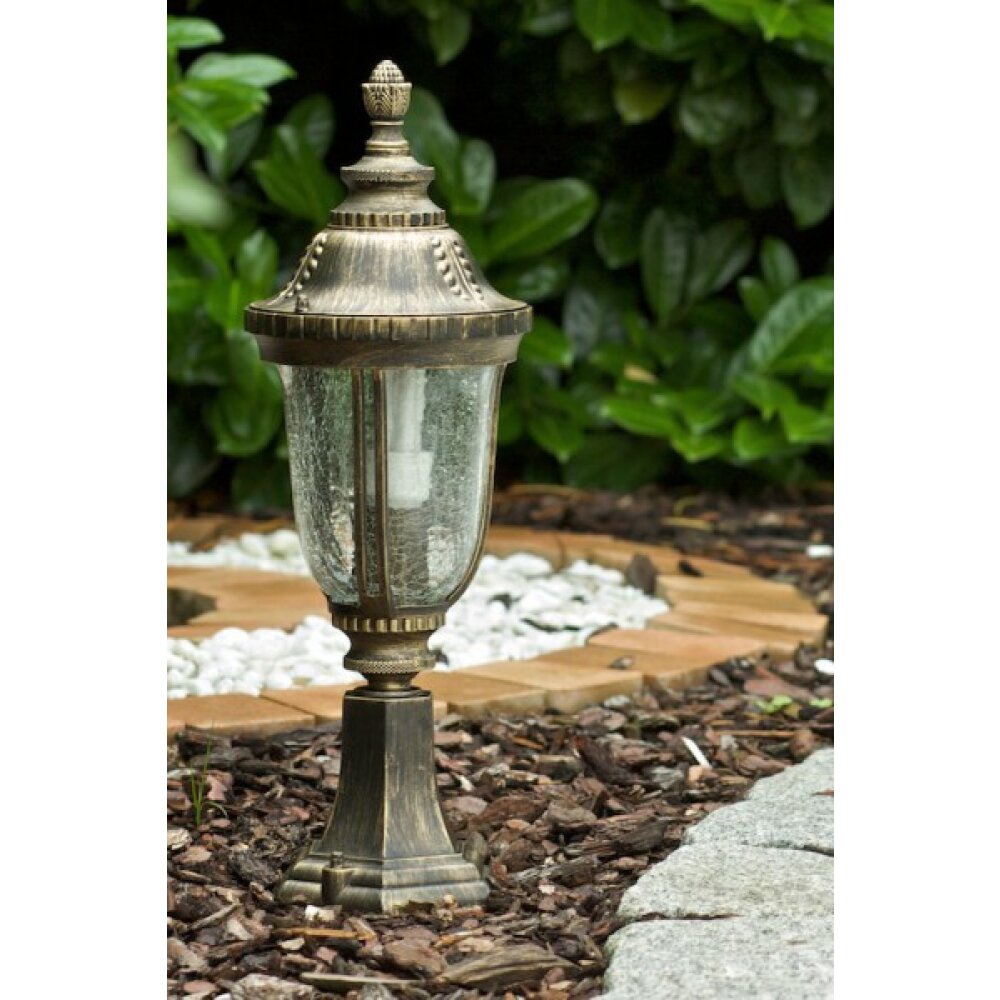 Orion Lampada con piedistallo per esterno Oro, Ottone, Trasparente, chiaro main product photo