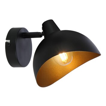 Faretto da parete Brilliant Layton Nero, 1-Luce