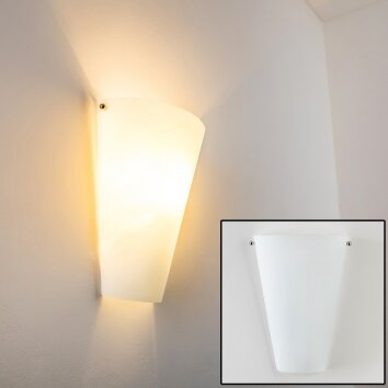 Zera Applique Alluminio, Bianco, 1-Luce