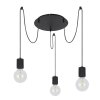 Globo HERMINE Lampadario a sospensione Nero, 3-Luci