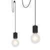 Globo HERMINE Lampadario a sospensione Nero, 3-Luci