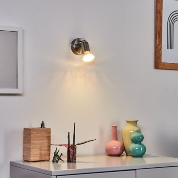 Oula Applique LED Nichel opaco, 1-Luce