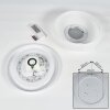 Sambani Plafoniera LED Cromo, Bianco, 1-Luce, Telecomando, Cambia colore