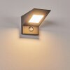 Matlava Applique da esterno LED Antracite, Bianco, 1-Luce, Sensori di movimento