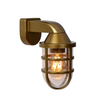 Lucide LEWIS Applique da esterno Oro, Ottone, 1-Luce